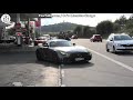 Cars leaving Nurburgring Tankstelle Dottinger Hohe /Ferrari/Mclaren/NissanGTR/Skyline/Cliov6...