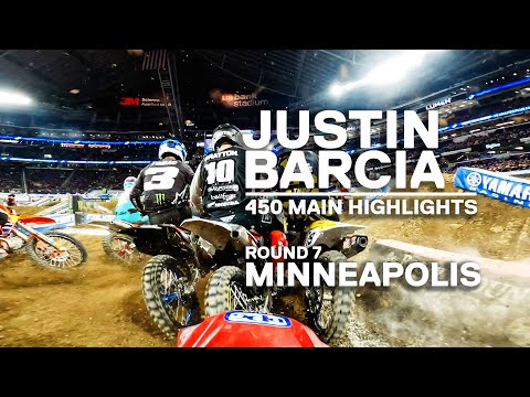 GoPro: Justin Barcia - 2022 Monster Energy Supercross - Minneapolis - 450 Main Highlights