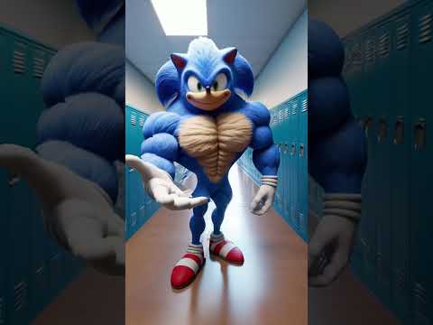 HELP SONIC BECOME MUSCULAR, RICH, AND FAMOUS #ai #sonic #shorts #toon