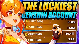 I Reviewed The LUCKIEST Player in Genshin Impact (INSANE ARTIFACTS) | 