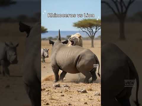 Rhino vs lion