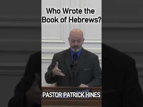 Who Wrote the Book of Hebrews? - Pastor Patrick Hines Sermon #shorts #christianshorts #bible #jesus