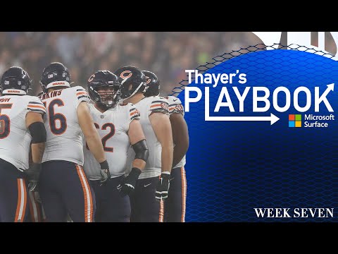 Bears offensive line play vs. Patriots | Thayer's Playbook | Chicago Bears video clip
