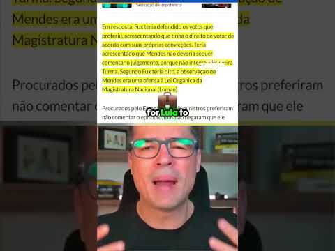 Fux Lavou Nossa Alma e Enfrenta Gilmar Mendes Cara a Cara! 😱 #deltan
