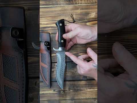 SPITZKANTE DAMASCUS HUNTING KNIFE