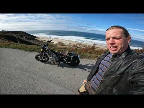 Ride this Electric Motorcycle by Shandoka Cycles on Pacific Coast Hiway - Big Sur California