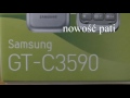 Telefon z klapka Samsung GT-C3590 Oryginal oryginalny unboxing first look