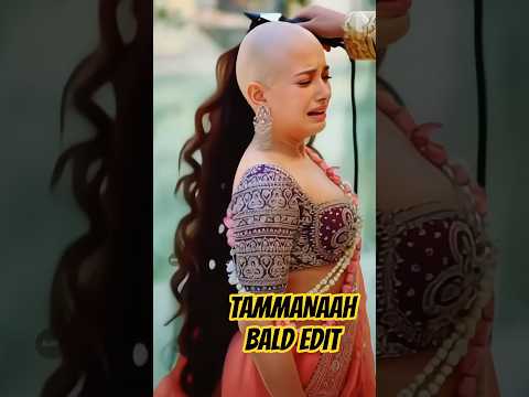 #tammannah #headshave #haircut #hairstyle #haircutting #hair #bald #ai #tollywood #funny #bollywood