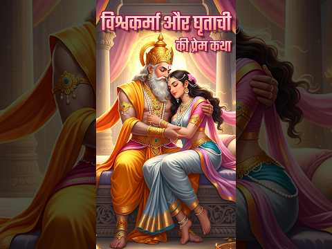 विश्वकर्मा और अप्सरा घृताची की प्रेम कथा | Vishwakarma & Ghritachi #shorts #hindu #katha #mythology