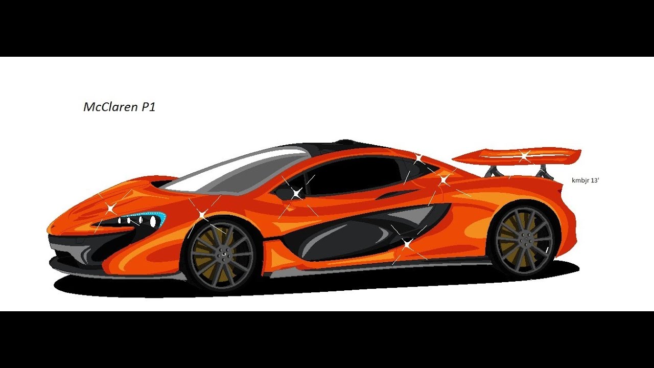 How To Draw The Mclaren P Ms Paint Youtube