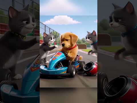 BARKY GANA el campeonato de gokarts #dog #cutedog #videosparaniños #viralshorts #shorts #barky