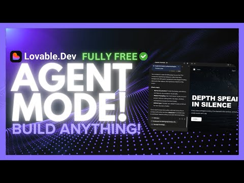 Lovable 2.0: NEW Agent Mode Can Build ANYTHING! Create Full-Stack Apps With No CODE! (FULLY FREE)