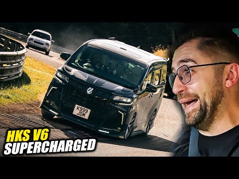 HKS Supercharged 3.5 V6 TOYOTA ALPHARD 🤣 // Nürburgring