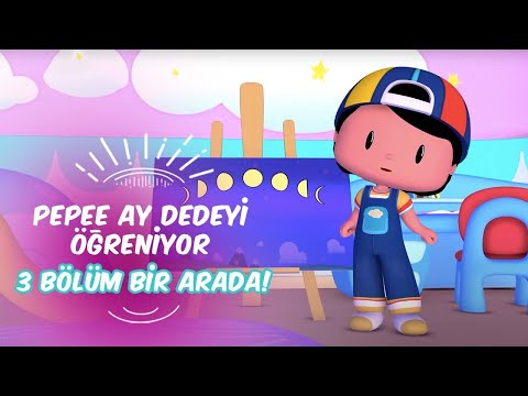 Pepe Ay Dedeyi Öğreniyor🌜🌝 Leliko ve Pisi İle 3 Bölüm Bir Arada | Düşyeri