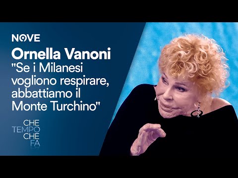 Che tempo che fa | Ornella Vanoni "Se i Milanesi vogliono respirare, abbattiamo il Monte Turchino"