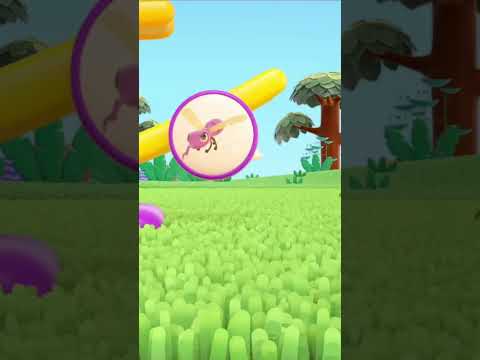 Uggleungen Hopp Hopp och Hackspetten Hack Hack leker med leksaker för barn. Bebistecknad film