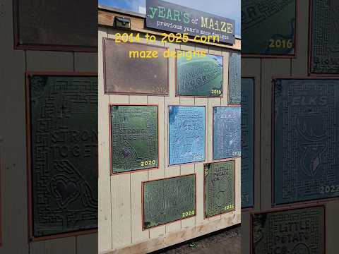 corn maze design from 2014 to 2025 #cornmazedesign