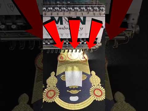 " శ్రీ వెంకటేశ్వర స్వామి చిత్రాన్ని ఒక వస్త్రం " మీద చిత్రించడం జరిగింది - M&N Embroidery Machines