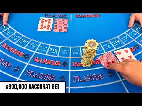 I BET $900,000 ON ONE HAND OF BACCARAT!