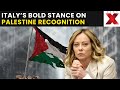 Italy Palestine Recognition LIVE: Meloni says Palestine Recognition Must Not Reward Hamas