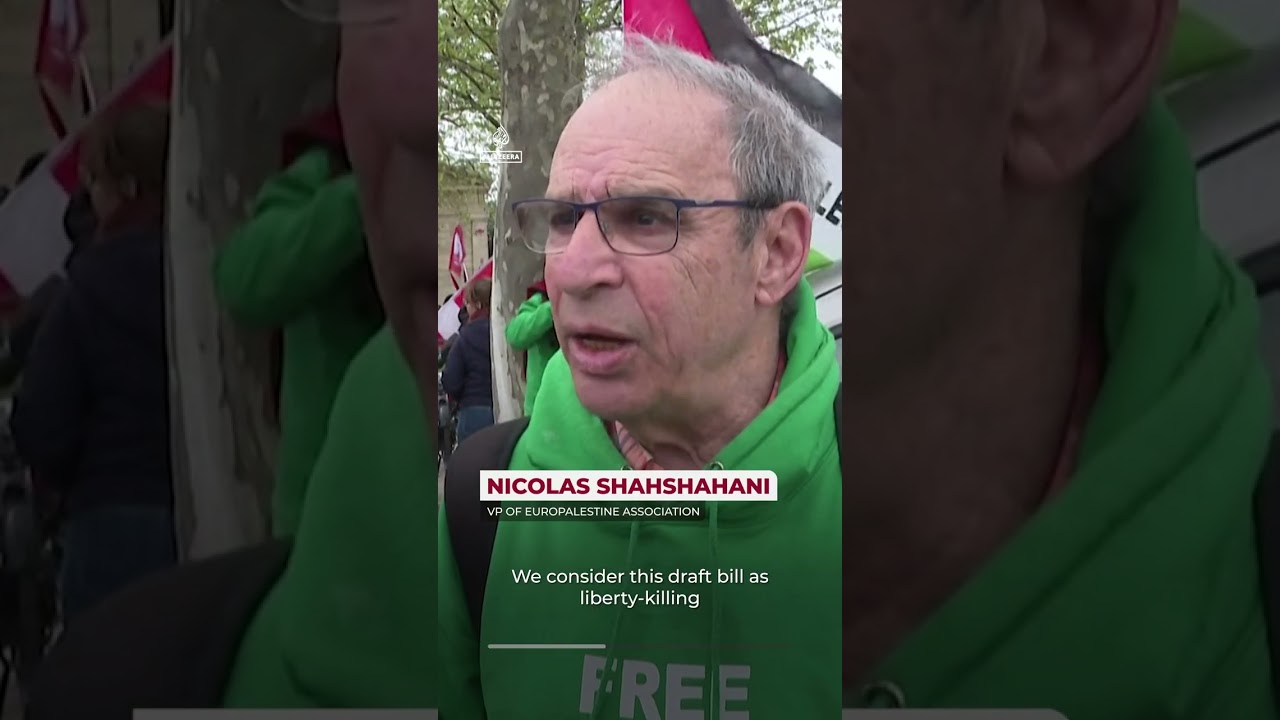 Protesters rally in Paris against ‘liberty-killing’ anti-Semitism bill | AJ shorts