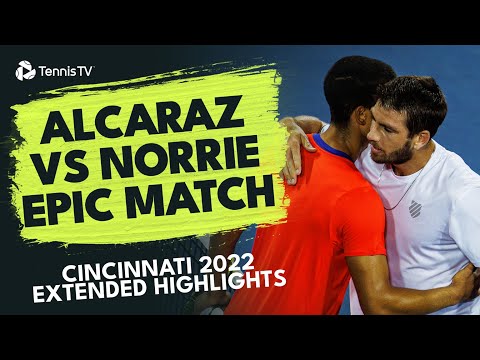 Carlos Alcaraz vs Cam Norrie BLOCKBUSTER Match | Cincinnati 2022 Extended Highlights