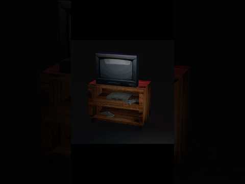 PS1 Retro TV Scene Speed Modeling | Watch Full Tutorial on My Channel