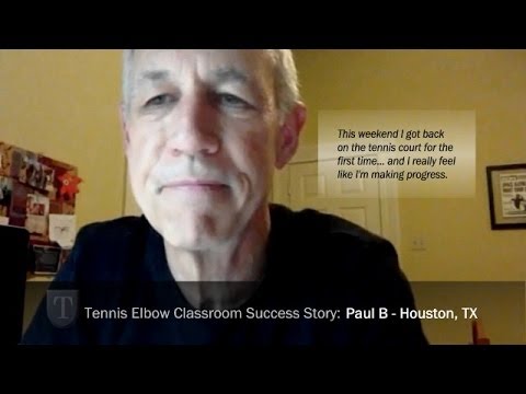 Tennis Elbow Classroom Success Story: Paul B