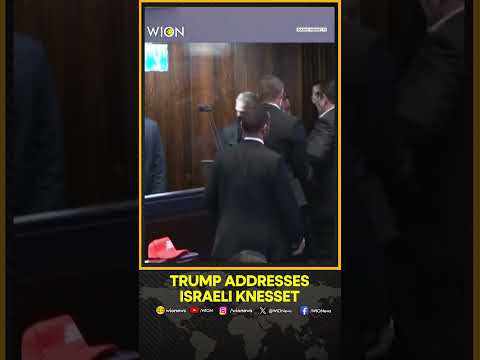 Trump Addresses Israeli Lawmakers | Writes in Knesset Guest Book | WION Shorts