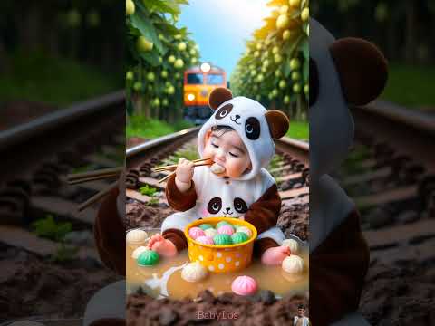 ❤️ Evolution of Baby: Train Attack on Baby for Food Eating #cat #cute #love #shorts BabyLos 104