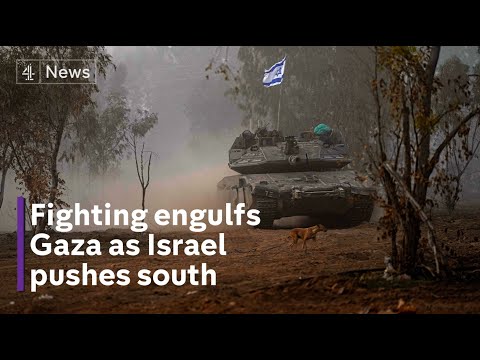 Israeli tanks push further south in Gaza as Palestinians launch general strike in West Bank
