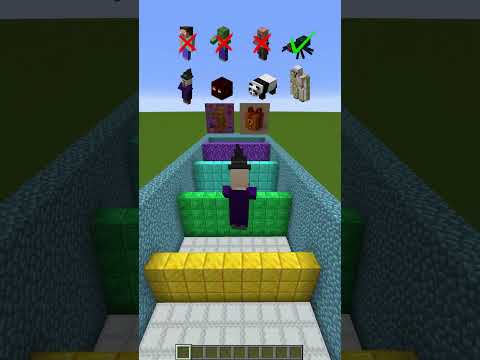 Minecraft – crossing the walls of obstacles!