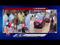 Women Protest Over Govt To Do Road Construction | Hyderabad | V6 News  - 02:32 min - News - Video