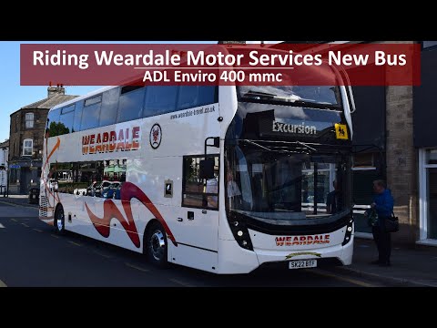 Riding Weardale Motor Services New Bus | ADL Enviro 400 mmc