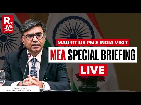 MEA PC LIVE: Vikram Misri Holds Special Briefing On Mauritius PM Ramgoolam's India Visit