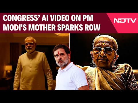 Congress Video On PM Modi Mother | Congress AI Video On PM Modi's Mother Sparks Row; BJP Hits Back