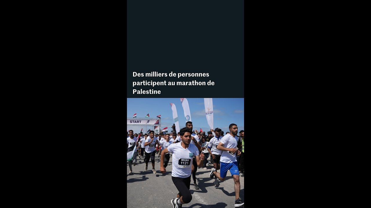 Gaza : des milliers de personnes participent au marathon de Palestine
