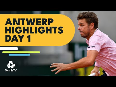 Gasquet and Wawrinka Lock Horns; Evans, Brooksby and Draper Feature | Antwerp 2022 Highlights Day 1