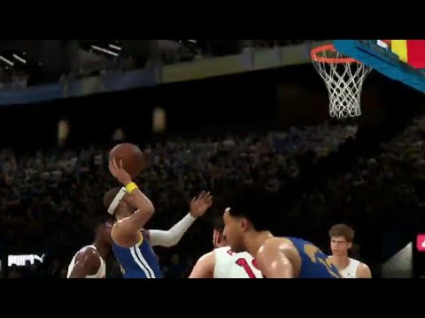 NBA 2K25 My CAREER - 75 PTS 🔥- WARRIORS vs RAPTORS | 2nd Half | Gameplay | DJ DIXON PG#11 #warriors