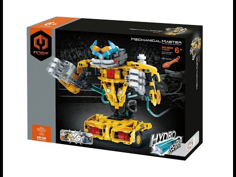 Stavebnice iM.MASTER hydraulický bojový robot plast 717 dílků v krabici 35x27x7cm