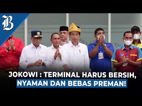 Presiden Jokowi Resmikan Terminal Amplas dan Tanjung Pinggir