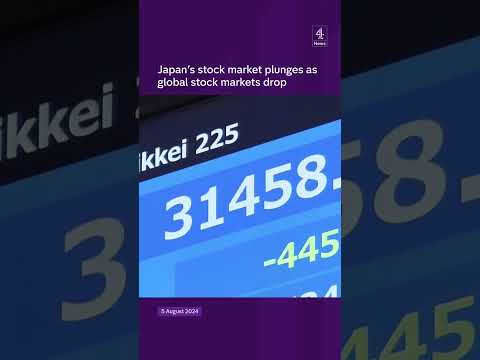 Japan's stock market plunges as global stock markets drop