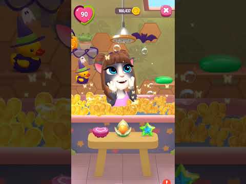 Angela's bath 🛁🚿#mytalkingangela2 #shortsfeed #games