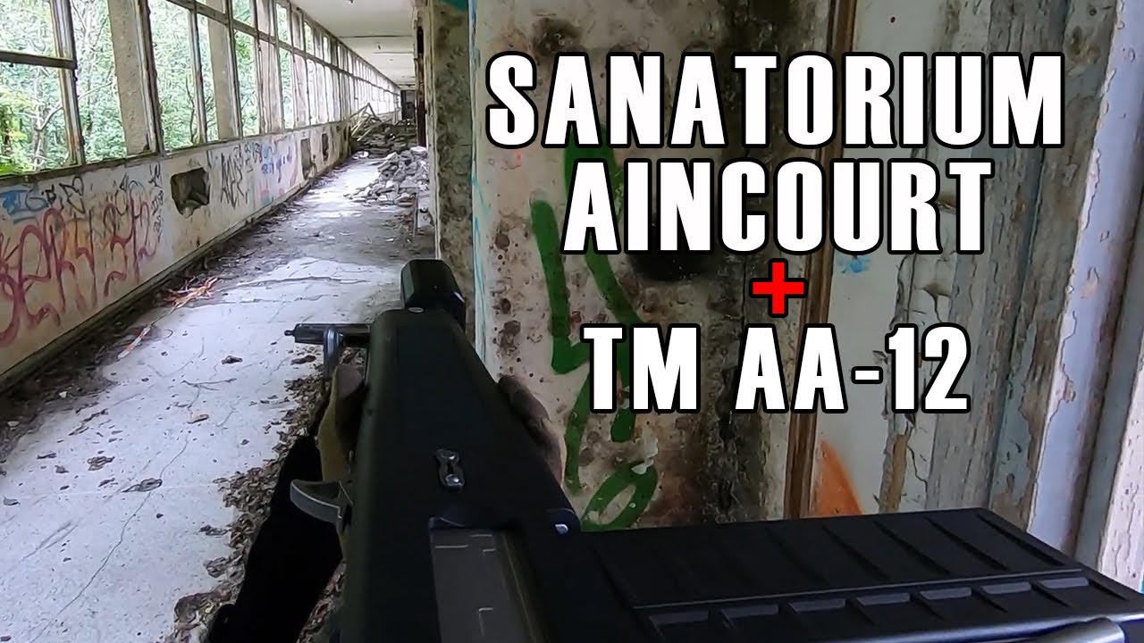 Airsoft Battle | Tokyo Marui AA-12 Gameplay | Sanatorium Aincourt