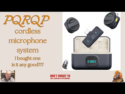 pqrqp wireless lavalier microphone