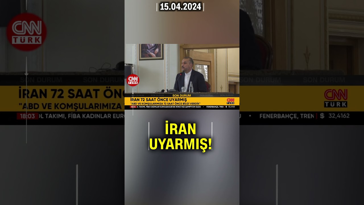 İran Duyurdu: "Saldırıdan 72 Saat Önce Uyardık!" #Shorts