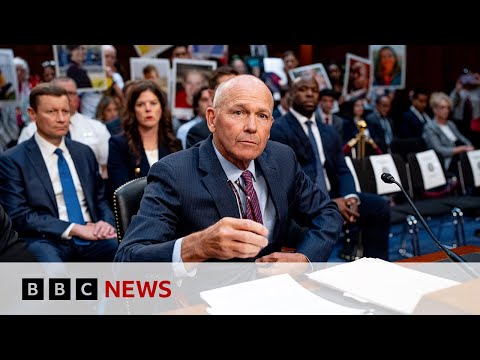Boeing CEO apologises to crash victims' families in hearing | BBC News