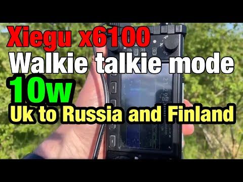 Xiegu 6100  Walkie talkie mode  Mrw hf100 aerial