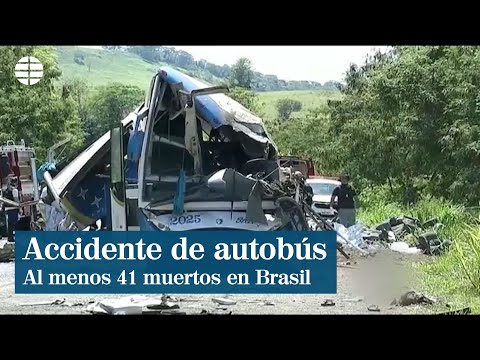 Al menos 41 muertos en un accidente de autobús en Brasil