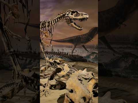 Gorgosaurus dinosaur bone at museum #dinosaurmuseum